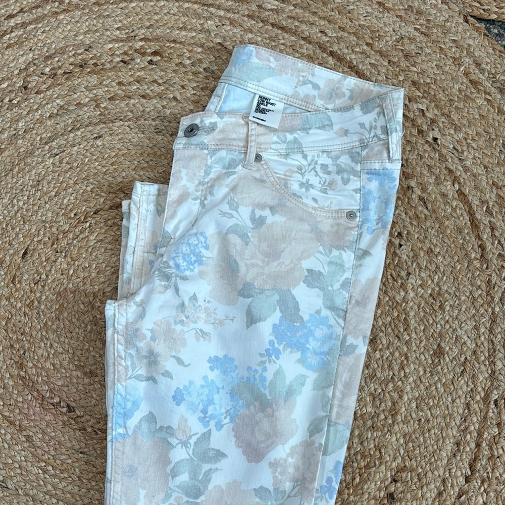 H&M floral skinny jeans